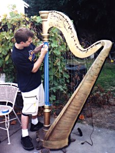 Nathan fine-tunes the Harp