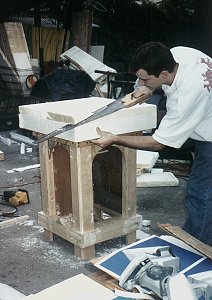Nathan sawed a Monument