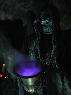 Spectre with steaming pot