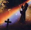 Hooded Figure on Hallowed Ground