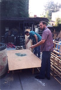 Gary Points at the Work in Progress